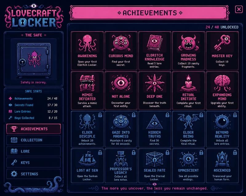 Lovecraft Locker 菜单操作 玩法截图 3