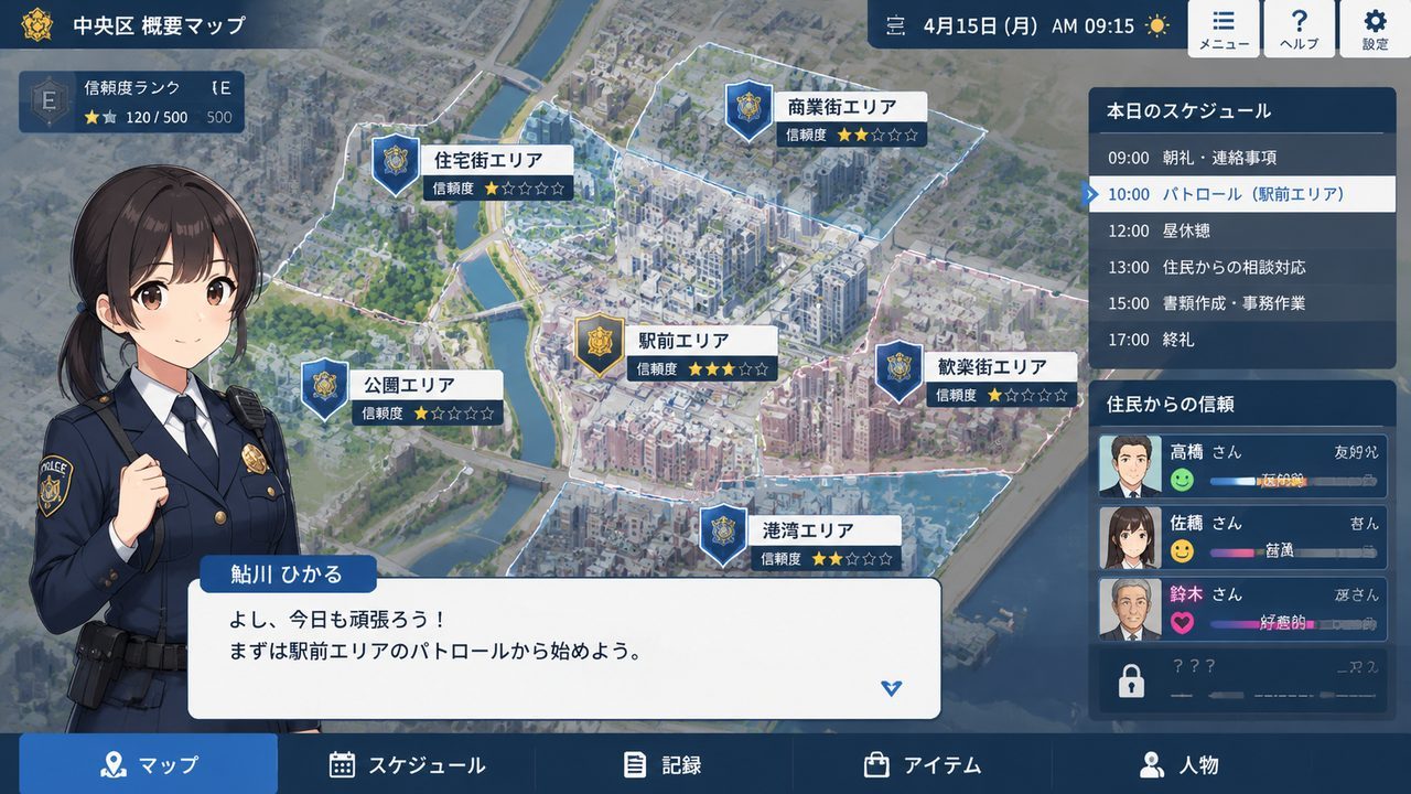 极道无赖EX 女警鮎川光 角色路线 资料图 7