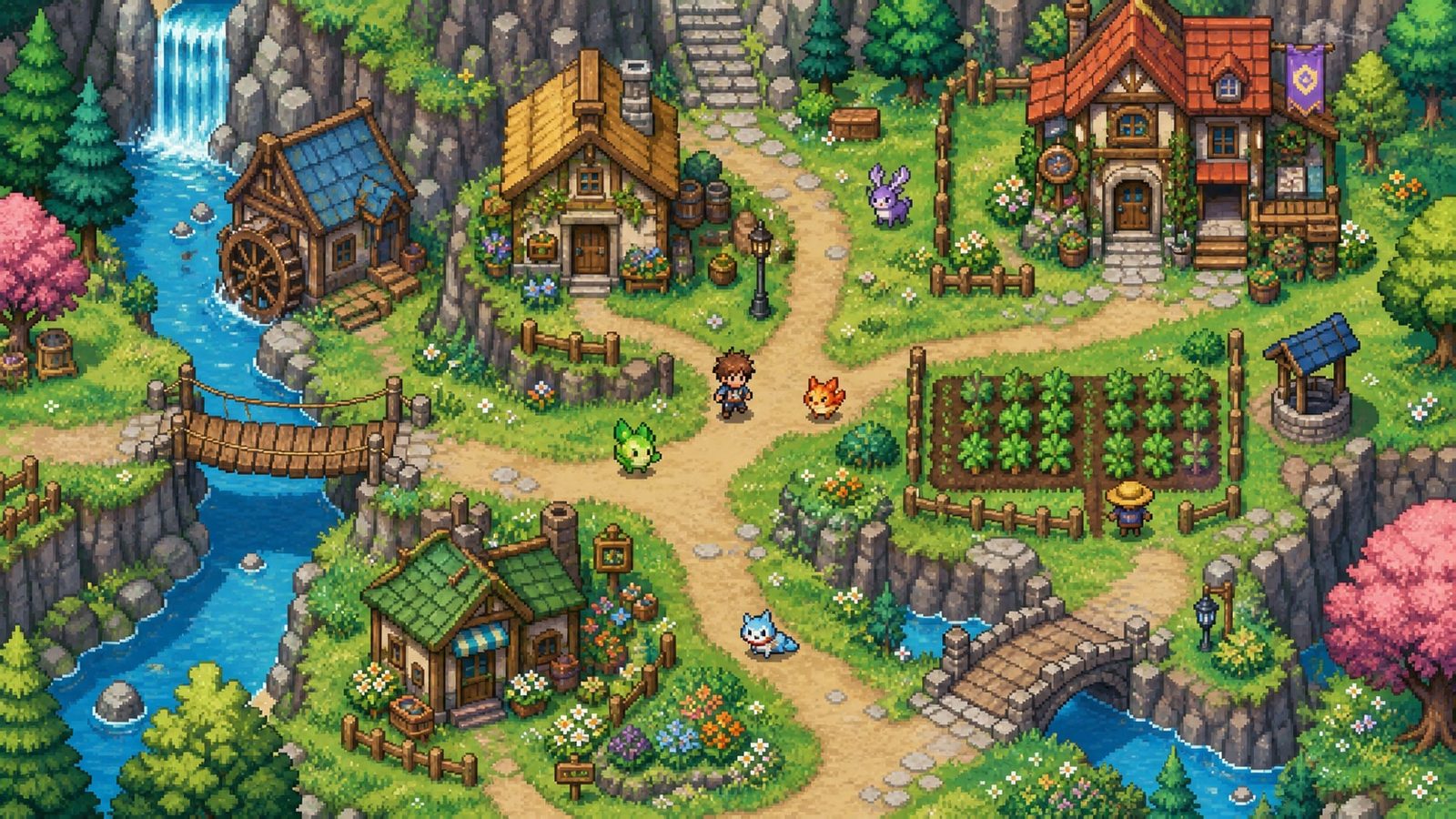 精灵谷物语SpiritValley版 橡木村 场景图 3